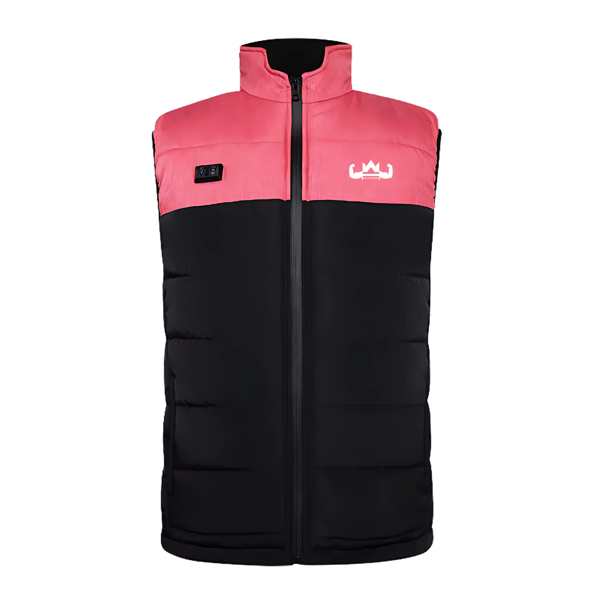 Verwarmde Bodywarmer Dames | Roze/Zwart | GRATIS Powerbank + Ebook