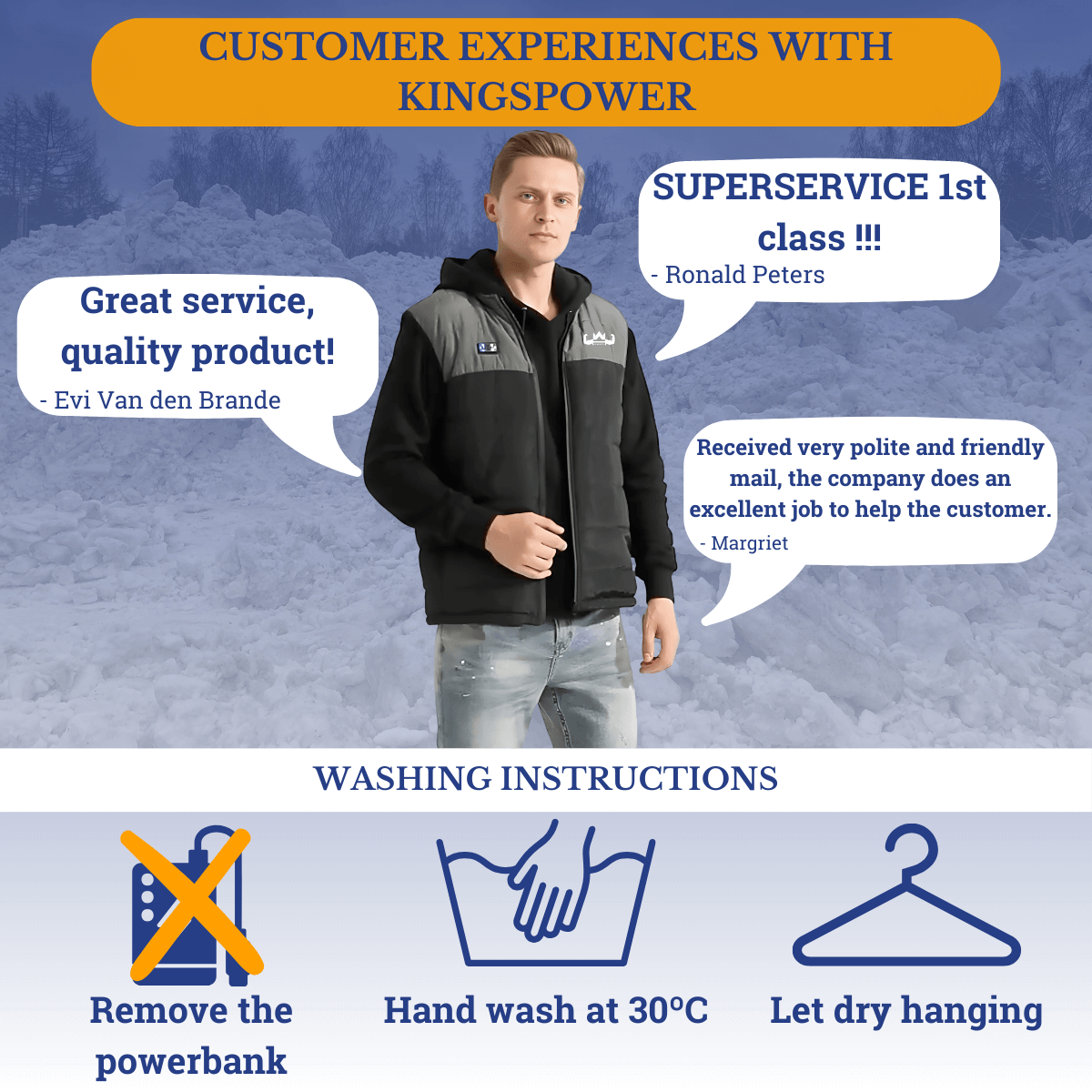 Schone en warme bodywarmer na het werken