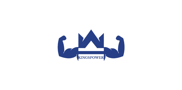 KingsPower logo wit blauw