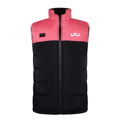 Verwarmde Bodywarmer Dames | Roze/Zwart | GRATIS Powerbank + Ebook