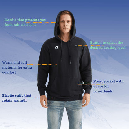 Specifications of the heated hoodie