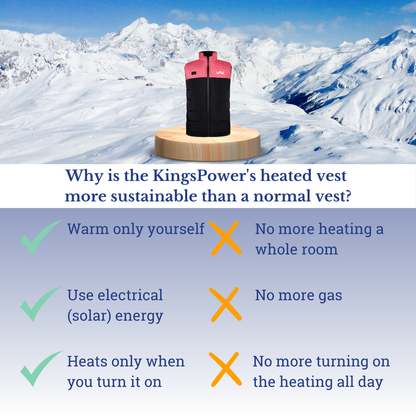 Verwarmde Bodywarmer Dames | Roze/Zwart | GRATIS Powerbank + Ebook
