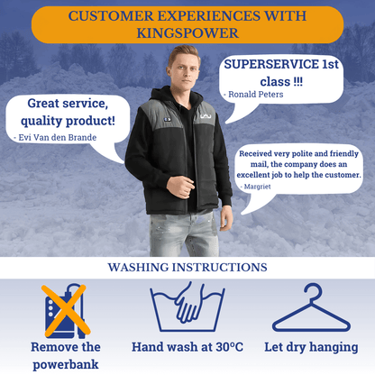 Schone en warme bodywarmer na het werken